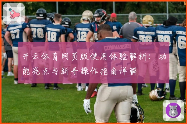 开云体育网页版使用体验解析：功能亮点与新手操作指南详解